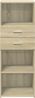 vidaXL Highboard Sonoma-Eiche 45x42,5x124 cm Holzwerkstoff 846168 Bild 4