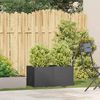vidaXL Pflanzkübel Schwarz 80x40x40 cm Kaltgewalzter Stahl 860668 Bild 3