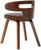 vidaXL Esszimmerstühle 2 Stk. Dunkelgrau Bugholz und Stoff 283107 Bild 5