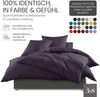 Bettwaesche-mit-Stil Mako-Satin Spannbettlaken lila (malve) 120x200cm Höhe 5-10cm Bild 2
