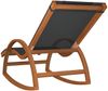 vidaXL Schaukelstuhl Grau Textilene und Massivholz Pappel 363472 Bild 5