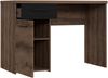 Schreibtisch >JACKY< Script-Schlameiche / Schwarz Eiche Dekor - 110x76,5x52,7cm (B/H/T) Bild 4