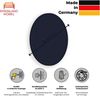 Rheinland Möbel FocusWall WAR08 – Runder Akustik-Wandabsorber Ø 80 cm in Stofffarbe Costa inkl. Montage-Set - Made in Germany - Klasse A, Stoffbezug, schwer entflammbar Bild 2