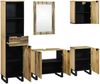 vidaXL Badezimmermöbel-Set mit Schubladen 5 pcs Braun Holzwerkstoff 3310045 Bild 2