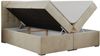 Boxspringbett, Doppelbett, Polsterbett mit Kopfstütze - CARMEN - 140x200cm - Beige Velours - H4 Bild 4