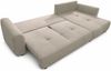 Selsey 'Olido' - L-Form Eckschlafsofa mit Bettkasten, beiger Velours Bild 3