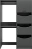 welltime Badmöbel-Set FALAS, TOPSELLER!, 2-teilig, Hauswirtschaftsraum Set, Breite 126 cm, (Set, 2-St, bestehend aus: 1x Waschmaschinenumbauschrank & 1x Wäscheschrank), Kombination, Waschmaschinenumbau, Waschmaschinenschrank, Wäschekammer Bild 2