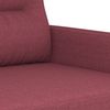 vidaXL 2-tlg. Sofagarnitur mit Kissen Weinrot Stoff 3201590 Bild 5