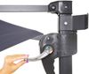 Wandschirm Casoria, Ampelschirm Balkonschirm Sonnenschirm, 3m neigbar, Polyester Alu/Stahl 9kg ~ grau Bild 5