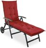 sunnypillow Liegenauflage Polsterauflagen für Gartenliege 190 x 60 x 9cm, 2 Stück Rot Bild 2
