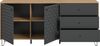 Sideboard (B/H/T: 169x76x40 cm) in Artisan Oak Nachbildung und anthrazit matt Bild 3