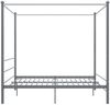 vidaXL Himmelbett Grau Metall 180x200 cm 325068 Bild 3