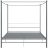 vidaXL Himmelbett Grau Metall 180x200 cm 325068 Bild 4