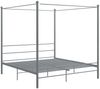vidaXL Himmelbett Grau Metall 180x200 cm 325068 Bild 2