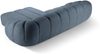 Micadoni Ecksofa Diana 4-Sitzer Rechts Strukturierter Samtstoff Jeansblau Bild 3