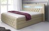 Boxspringbett Sonno mit RGB, USB und Stauraum 200x200 Beige H2 (bis 70kg) Bild 2