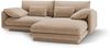 Micadoni Ecksofa Torino 3-Sitzer Rechts Samt Sand Bild 4