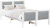 vidaXL Bettrahmen mit Kopfteil Hellgrau 120 x 190 cm Stoff 878348 Bild 2