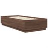 vidaXL Bettrahmen mit Kopfteil Brauneiche 70 x 190 cm Holzwerkstoff 3408221 Bild 5