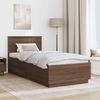 vidaXL Bettrahmen mit Kopfteil Brauneiche 70 x 190 cm Holzwerkstoff 3408221 Bild 3