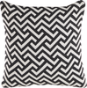 Kissen 2er Set Geometrisches Muster SALIZAR Baumwolle 45 x 45 cm Schwarz Bild 4
