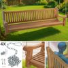 CLP Schaukelbank Joyce Teakholz wetterfest,teak 220 cm Bild 4