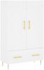 vidaXL Highboard Weiß 69,5x31x115 cm Holzwerkstoff 830308 Bild 2