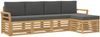 vidaXL Outdoor-Sofagarnitur 5 pcs Weiß und Anthrazit 3391677 Bild 2