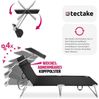 tectake Gartenliege 2er Set Gartenliege, Kombiset, 2 St, 2er, klappbar Bild 4