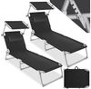 tectake Gartenliege 2er Set Gartenliege, Kombiset, 2 St, 2er, klappbar Bild 2