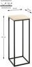 Blumentisch >52568< in eiche, schwarz, MDF, Metall - 23x67x23cm (BxHxT) Bild 2