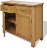 Sideboard, Kommode 90x33,5x83 cm Massivholz Eiche j716p Bild 3