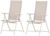 Venture Home Gartenstuhl Levanzo, 2er-Set Gartenstühle klappbar, belastbar bis 110 kg, Stuhlset, Stahlrahmen, Textilene-Sitz, klappbar, verstellbare Lehne Bild 2