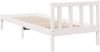 vidaXL Massivholzbett Extra Lang ohne Matratze Weiß 80x210 Kiefernholz 852429 Bild 5
