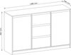 AX LIVING Kommode mit Schubladen Mormanno K2T3S – 138cm, Eiche Cremona Bild 3