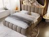 GrainGold Polsterbett mit Bettkästen CLOUD, Modern Bett mit Kopfteil - 140x200 cm, Braun (1x Bett) Bild 2