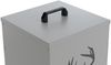 Pelletbehälter HWC-Q30 Hirsch, Pelletbox Aufbewahrungsbox für z.B. Tierfutter, Rollen Füße 65 x 36 x 36 cm ~ weiß-hellgrau Bild 4