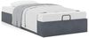 vidaXL Ottoman-Bett ohne Matratze Dunkelgrau 100x200 cm Samt 3310944 Bild 4