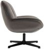 CARO-Möbel Sessel TINOS, Loungesessel drehbarer Polstersessel mit Velour Stoffbezug dunkelgrau Bild 2