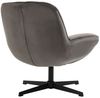CARO-Möbel Sessel TINOS, Loungesessel drehbarer Polstersessel mit Velour Stoffbezug dunkelgrau Bild 3