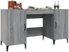 vidaXL Schreibtisch Grau Sonoma 140x50x75 cm Holzwerkstoff 817553 Bild 4
