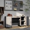 vidaXL Schreibtisch Grau Sonoma 140x50x75 cm Holzwerkstoff 817553 Bild 3