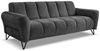 Beautysofa Polstergarnitur VOLARE mit Metallbeine in Schwarz, 3-Sitzer Sofa +2-Sitzer Sofa + Sessel Bild 3