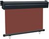 vidaXL Balkon-Seitenmarkise 105x250 cm Braun 48417 Bild 3