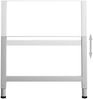 vidaXL Werkbankgestell Verstellbar 2 Stk. Metall 85x(69-95,5) cm Grau 147934 Bild 5