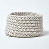 Homescapes Brotkorb Gestrickter Aufbewahrungskorb, 100% Baumwolle, Natur,37 x 21 cm Bild 5
