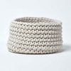 Homescapes Brotkorb Gestrickter Aufbewahrungskorb, 100% Baumwolle, Natur,37 x 21 cm Bild 4