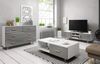 Kommode Norway-2 Hochglanz grau und Buche massiv 125 cm Bild 5