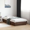vidaXL Bettgestell mit LED Braun Eiche 75x190 cm 839552 Bild 4