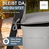 LILENO HOME Gartenstuhl Auflagen [1er Set - Hochlehner] in Grau - bequeme Liegen als Sitzauflagen für Gartenmöbel - Stuhlkissen für Gartenstühle und Klappstühle MIA Bild 4